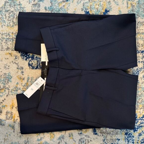 NWT Ann Taylor Straight Black Trousers Dress Pants 0P Curvy Fit - Picture 7 of 8